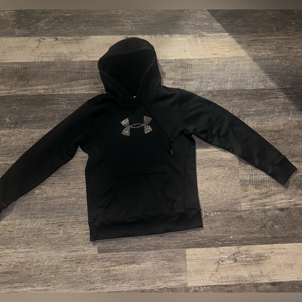 Black Under Armour Hoodie w/ Diamond Logo